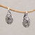 Handmade 925 Sterling Silver Dangle Earrings Flower Petals 'Petal Parade'
