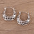 Handmade Sterling Silver Hoop Earrings with Jali Motif 'Jali Grace'