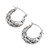 Handmade Sterling Silver Hoop Earrings with Jali Motif 'Jali Grace'