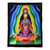 Multi-Colored Aura Meditation Floral Rayon Wall Hanging 'Beauty of Meditation'