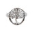 Indian Sterling Silver Cocktail Ring with Jali Tree Motif 'Majestic Jali Tree'