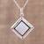 Rainbow Moonstone and Sterling Silver Pendant Necklace 'Heavenly Kite'