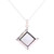 Rainbow Moonstone and Sterling Silver Pendant Necklace 'Heavenly Kite'