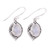 Rainbow Moonstone and Sterling Silver Dangle Earrings 'Divine Allure'