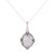 Rainbow Moonstone and Sterling Silver Pendant Necklace 'Divine Allure'