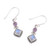 Handmade Multi-Gemstone Sterling Silver Dangle Earrings 'Enchanting Duo'