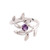 925 Sterling Silver Amethyst Cocktail Ring from India 'Lavender Branches'