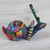 Multicolored Wood Snail Alebrije Figurine from Mexico 'Rainbow Snail'