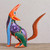 Multi-Color Wood Whistling Coyote Alebrije 'Whistling Coyote'