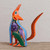 Multi-Color Wood Whistling Coyote Alebrije 'Whistling Coyote'