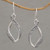 Hand Crafted Sterling Silver Scroll Work Dangle Earrings 'Wind Dance'