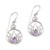 Handmade 925 Sterling Silver Amethyst Lotus Earrings 'Lotus Soul'