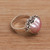 Handmade 925 Sterling Silver Cultured Pearl Cocktail Ring 'Stranger in Love'