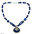 Lapis Lazuli Pendant Necklace 'Proud Peacock'