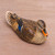 Hand Painted Wood Female Mallard Duck Statuette from Bali 'Elegant Mallard' Hand Painted Wood Female Mallard Duck Statuette from Bali 'Elegant Mallard'