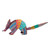 Hand Carved Copal Wood Multicolored Armadillo Alebrije 'Kaleidoscopic Armadillo'