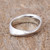 High-Polish Sterling Silver Band Ring from Taxco Mexico 'Meditation and Balance'