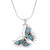 Composite Turquoise and Sterling Silver Butterfly Necklace 'Happiness Soars'