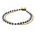 Lapis Lazuli and Brass Beaded Anklet from Thailand 'Ringing Beauty'