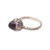 Amethyst Sterling Silver Cocktail Ring with 18k Gold Accents 'Crown of Bali'