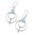 Blue Topaz and Larimar Dangle Earrings from India 'Sparkling Sky'