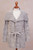 Grey Alpaca Blend Belted Sweater Jacket from Peru 'Saturday Morning in Grey'