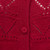 Crimson Baby Alpaca Cardigan Sweater with Pointelle Knit 'Sweet Mystique in Crimson'