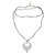 Cultured Freshwater Pearl and Black Cord Pendant Necklace 'Moonlit Dance in Black'