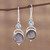 Labradorite and Blue Topaz Dangle Earrings from India 'Evening Sky'