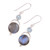 Labradorite and Blue Topaz Dangle Earrings from India 'Evening Sky'