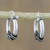 Hand Crafted Sterling Silver Hoop Earrings from Thailand 'Thai Flair'