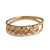 Tricolor Diamond Motif Gold Band Ring from Brazil 'Tricolor Constellation'