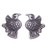 Bird-Themed Sterling Silver Stud Earrings from Peru 'Melody of Nature'