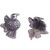 Bird-Themed Sterling Silver Stud Earrings from Peru 'Melody of Nature'
