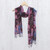 Tie-Dyed Multicolored Cotton Wrap Scarf from Thailand 'Artistic Colors'
