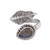 Handmade 925 Sterling Silver Labradorite Wrap Ring India 'Blissful Alliance'