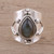 Handmade Labradorite 925 Sterling Silver Cocktail Ring 'Opulent Shield'