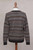 Men's Patterned Grey and Brown 100 Alpaca Pullover Sweater 'Granite'