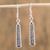Handcrafted Sterling Silver Dangle Earrings from Mexico 'Sign of Destiny'