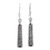 Handcrafted Sterling Silver Dangle Earrings from Mexico 'Sign of Destiny'