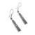 Handcrafted Sterling Silver Dangle Earrings from Mexico 'Sign of Destiny'
