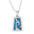 Pre-Hispanic Sterling Silver Pendant Necklace from Mexico 'Sky Blue Pyramid'