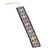 Handwoven Multi-Color Embroidered Cotton Bookmark 'Star Garden'