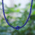 Lapis Lazuli Beaded Pendant Necklace from Thailand 'Blue Grapes'