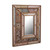 Floral Reverse-Painted Glass Wall Mirror from Peru 'Colonial Charm'