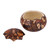 Hand Carved Andean Traditional Village Gourd Decorative Box 'Honoring Tradition'