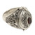 Handcrafted Sterling Silver and Garnet Locket Ring 'Secret Love'