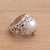 Cultured Mabe Pearl and Sterling Silver Lotus Cocktail Ring 'Lotus Moonlight'