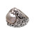 Cultured Mabe Pearl and Sterling Silver Lotus Cocktail Ring 'Lotus Moonlight'