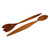 Handcrafted Caoba Wood Salad Servers from Nicaragua 'Twist of Nature'